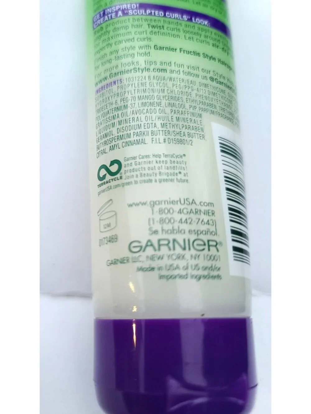 Garnier Fructis Style Curl Sculpt Conditioning Cream Gel 5.1 fl oz NEW